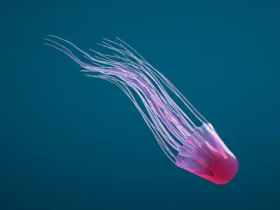 Jellyfish Small Rigged 3D model
