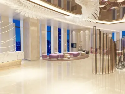 The Hotel Lobby 12 3D model