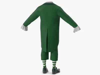 Tailcoat Suit and Shoes 2 3D model