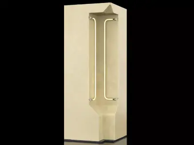 nterior Sci-fi Internal Corner Part PBR 3D model
