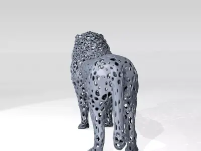 Lion Voronoi 3D model