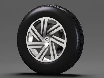 Citroen Berlingo wheel 2017 3D model