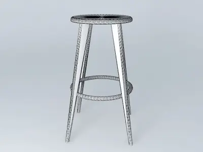 High Stool Jean Prouvé 1942 Free 3D model