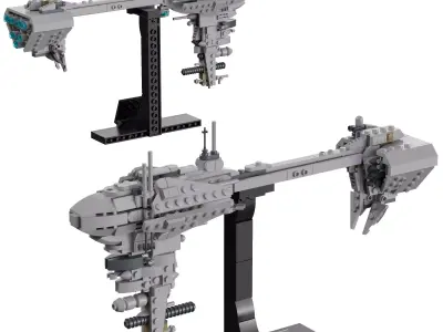 Lego - 77904 Nebulon-B Frigate 3D model