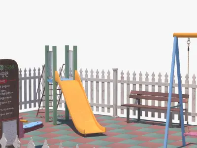 Korean Game Park 3D model