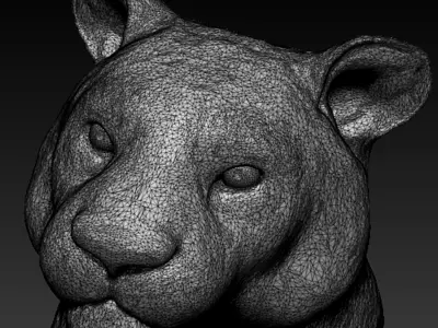 Tiger head Free 3D print model