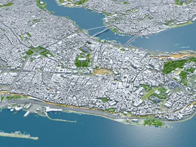 Istanbul City Turkey 3D model purchase