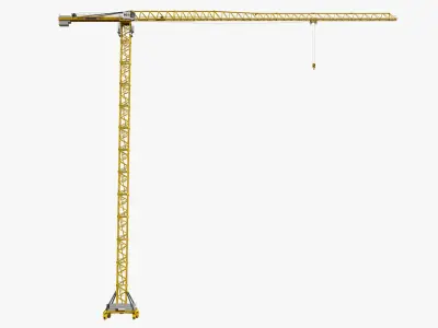 Tower Crane Liebherr 250 EC-B Litronic Rigged 3D model