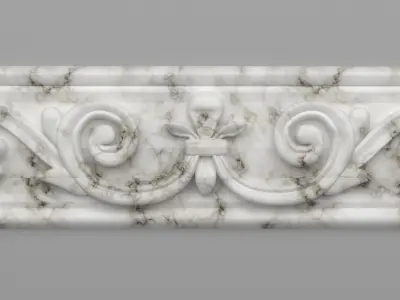 Marble Skirting Free 3D model