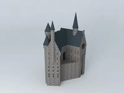 Towers harry potter castle Free 3D model