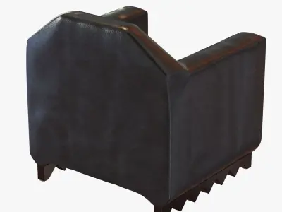 Pierre Legrain Cubist Armchair 3D model