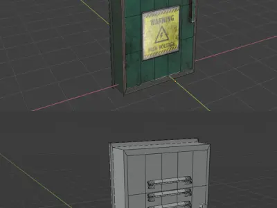 Fuse Box Low-poly 3D model
