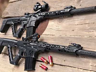 Rock Island Armory shotguns Low-poly 3D model