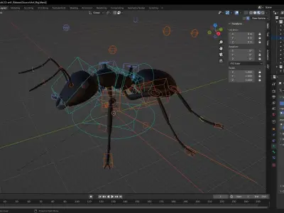 Insect Garden Mighty VR Myrmidon 3D Ant Mode Low-poly 3D model