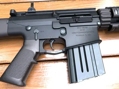 SR-25 rifle Low-poly 3D model