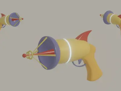 Laser Pistol 3D model