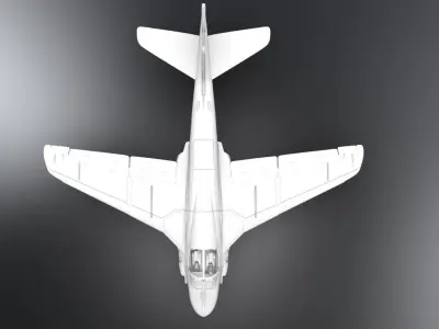 Grumman A6 Intruder scale model 3D print model