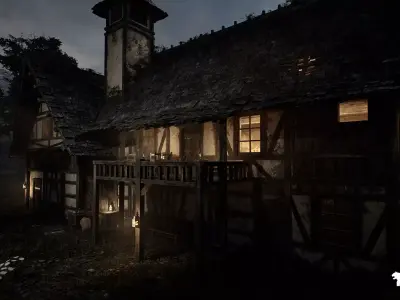 Medieval Tavern Low-poly 3D model