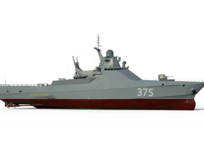 Project 22160 patrol ship 3D model