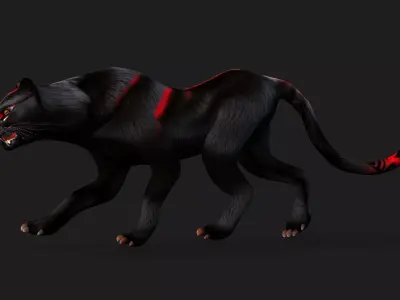Black Panther A2 Free low-poly 3D model