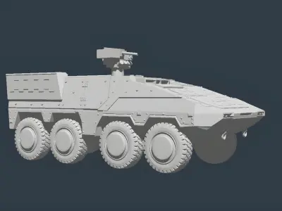 BTR BOXER 8X8 3D MODELS TOY GRADES 3D print model