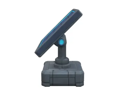 Solar Panel SciFi 3D model