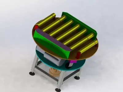 Rotary conveyor 3D model