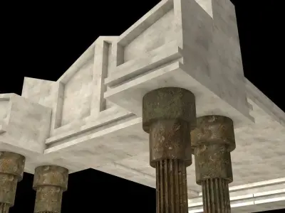 Ancient Temple Two Different Versions 3D model