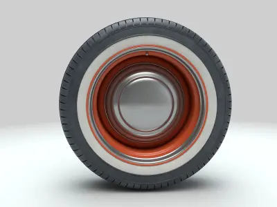 Hot Rod Wheels 3D model