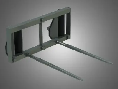 Bale Spike - Front Loader 3D model