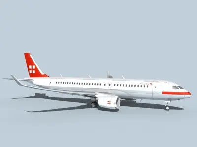 Bombardier CS100 PrivatAir 3D model