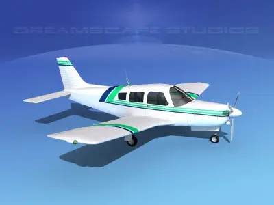 Piper Turbo Arrow 240 V03 3D model