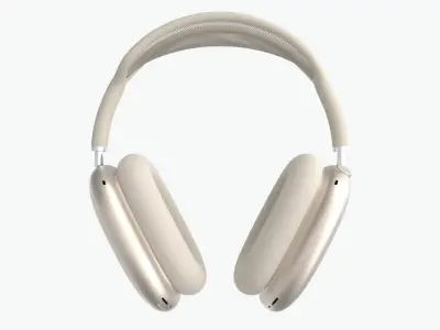 Apple Airpods Max Starlight 3D model