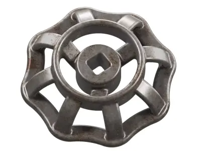Rusty Valve Handle Wheel 3D model
