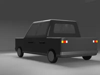 LowPoly Car - Games ready Free low-poly 3D model
