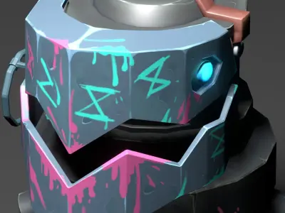 Jinx Grenade Low-poly 3D model