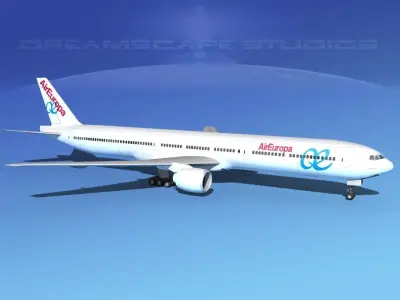 Boeing 777-300 MP Air Europa 3D model