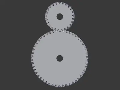 helical gears 3D model
