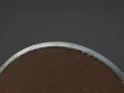 Ancient Greek State Shield 3D model