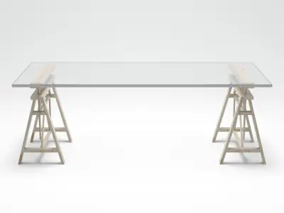 LowPoly Table Teatro Low-poly 3D model