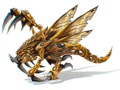 Animated Monster Insect Creature Bug Low-poly 3D model