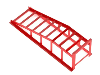 Garage Car Ramps Heavy-Duty Vehicle 3D model