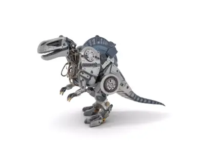 Mechanical Dinosaur Model Pack Low-poly 3D model