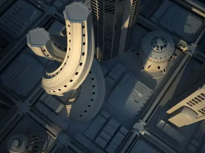 Future City Maya 3D model