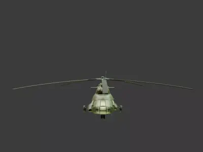 Mi-8 Russian Air Force Helicopter 3D model