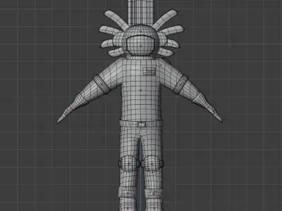 Future Military Space Gaming War Suit Free 3D model