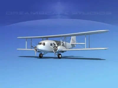 Curtiss Condor Bare Metal 3D model