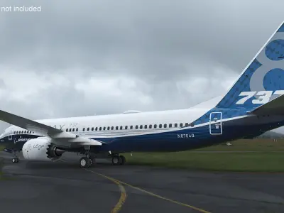 Boeing 737 MAX 8 Rigged for Maya 3D model