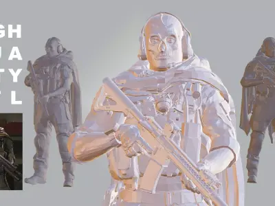 Simon Ghost Riley Statue Modern Warfare Call of duty warzone 3D model