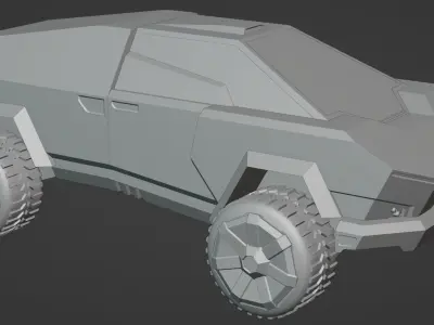 Army Cybertruck - Cyvee 3D model